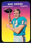 1970 Topps Football Super Glossy- #28 Bob Griese, Dolphins