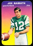 1970 Topps Football Super Glossy - #29 Joe Namath, Jets