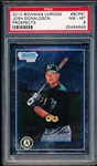 2010 Bowman Chrome Bb- “Prospects”- #BCP61 Josh Donaldson, A’s- PSA Graded NM-MT 8