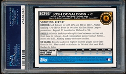 2010 Bowman Chrome Bb- “Prospects”- #BCP61 Josh Donaldson, A’s- PSA Graded NM-MT 8