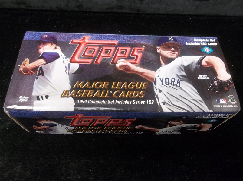 1999 Topps Baseball Opened Hobby Factory Set of 462 Cards