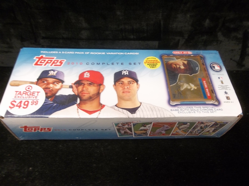 2010 Topps Baseball Factory Sealed Target Set of 666 with Gold Chrome Ruth