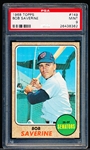 1968 Topps Baseball- #149 Bob Saverine, Senators- PSA Mint 9