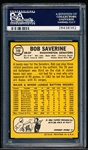 1968 Topps Baseball- #149 Bob Saverine, Senators- PSA Mint 9