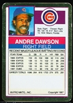 1988 Action Packed Baseball Test- Andre Dawson, Cubs