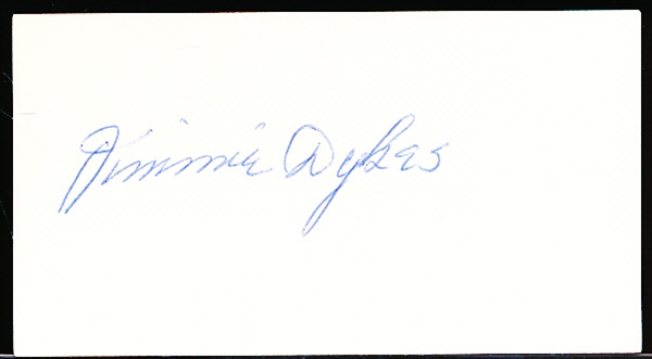 Autographed Jimmy Dykes MLB Cut Signature
