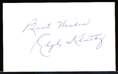 Autographed Clyde Kluttz MLB Cut Signature