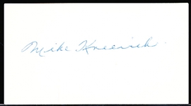Autographed Mike Kreevich MLB Cut Signature