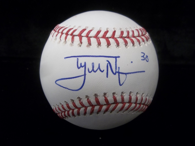 Autographed Tyler Naquin Official MLB Baseball