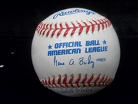 Autographed Jaret Wright Official A.L. (Budig) Baseball