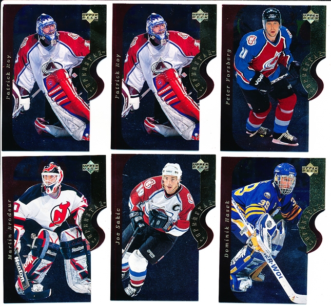 1996-97 Upper Deck Hockey- “Superstar Showdown” Die-Cut Inserts- 15 Asst.
