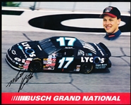 Autographed Matt Kenseth 1998 Busch Series #17 Lycos Car Color 8” x 10” Handout