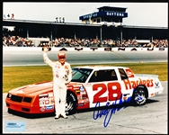 Autographed Cale Yarborough NASCAR #28 Hardee’s Car Color 8” x 10” Photo