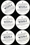 1982 “Tron” French Peanut Butter Lid Disc Set of 6