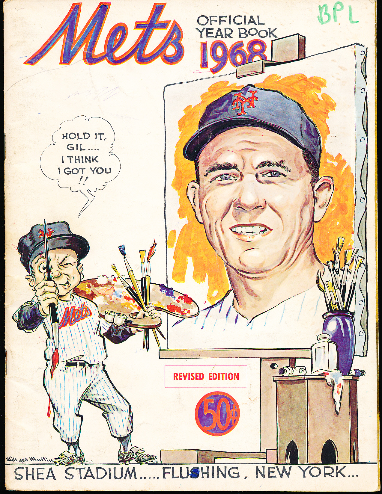 Lot Detail 1968 NY Mets Yearbook Revised Edition Hodges Cover