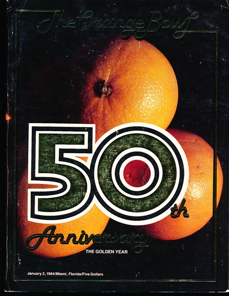 Jan. 2, 1984 Orange Bowl NCAA Ftbl. Program- Miami (FL) vs. Nebraska