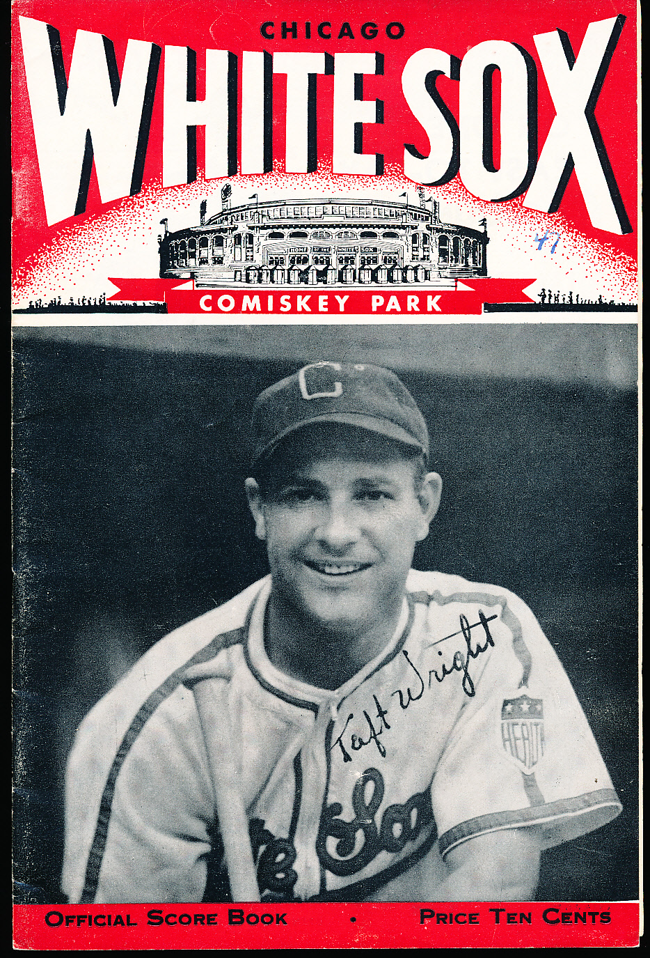 Lot Detail 1947 Philadelphia A’s Chicago White Sox Score Book Taft