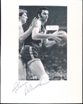 Autographed Dave DeBusschere New York Knicks NBA 8” x 10” Backer Board with B/W Photo Attached