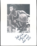 Autographed Bob McAdoo New York Knicks NBA 8” x 10” Backer Board with B/W Photo Attached