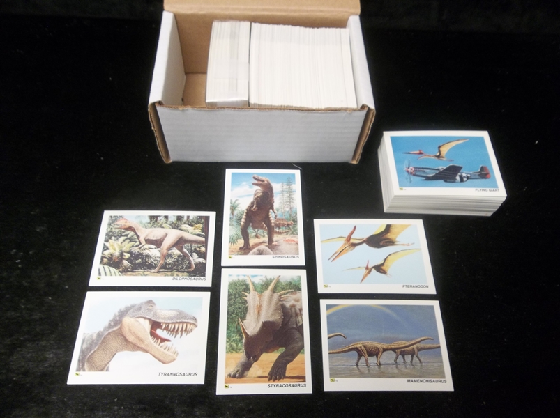 1992 Dinocardz Co. “Dinosaur” Complete Set of 80 Plus Another Near Set (79/80) and Extra Cards