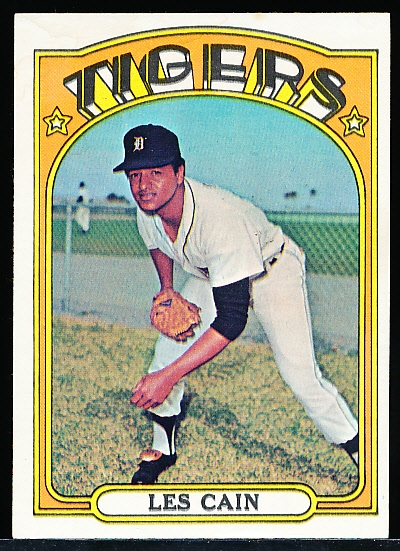 1972 Topps Baseball- #783 Les Cain, Tigers- Hi#