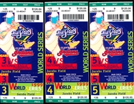 1999 Cleveland Indians World Series “Ghost Tickets”- Home Games 3-5