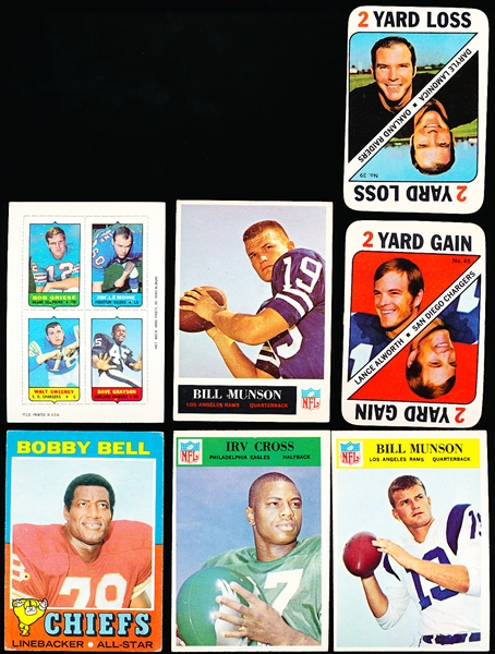 Seven Football Cards