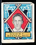 1911 Helmar Baseball Stamp- Gowdy, Boston, Nat.