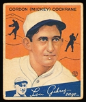 1934 Goudey Baseball- #2 Gordon (Mickey) Cochrane, Detroit Tigers