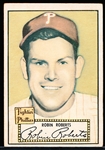1952 Topps Baseball- #59 Robin Roberts, Phillies- Red Back