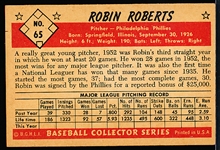 1953 Bowman Color Baseball- #65 Robin Roberts, Phillies