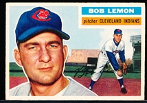 1956 Topps Bb- #255 Bob Lemon, Cleveland