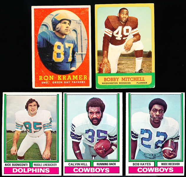 Five Football Cards