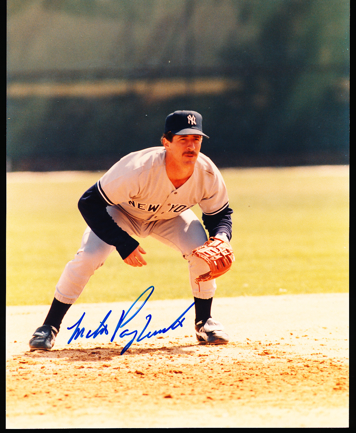 Lot detail autographed mike pagliarulo new york yankees mlb color 8