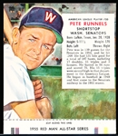 1955 Red Man Tobacco Bb with Tab- AL #20 Pete Runnels, Wash. Senators