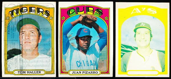 1972 Topps Bb- 7 Variation Cards