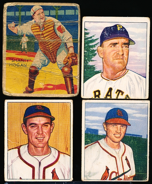 Four Vintage Baseball Cards