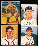 Four Vintage Baseball Cards