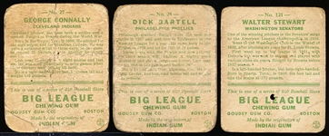1933 Goudey Bsbl.- 3 Diff. Cards