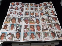 1978 SSPC Tri-Folded Uncut Team Sheet Complete Sets of 27 Cards- 5 Diff. Team Sets