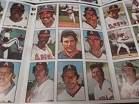 1978 SSPC Tri-Folded Uncut Team Sheet Complete Sets of 27 Cards- 5 Diff. Team Sets