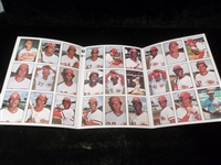 1978 SSPC Tri-Folded Uncut Team Sheet Complete Sets of 27 Cards- 5 Diff. Team Sets