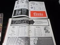1971-72 thru 1975-76 Dallas Black Hawks CHL Hockey Programs- 5 Asst.