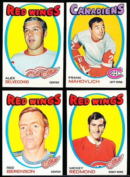 1971-72 Topps Hockey- 14 Detroit Red Wings