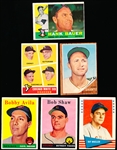 Six Baseball Cards
