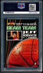1992 Stadium Club Basketball- Beam Team Members Only- #9 Jeff Hornacek, 76ers- PSA NM-Mt 8