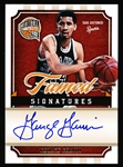 2009-10 Panini Hall of Fame Bsbkl. “Famed Signatures” #GG George Gervin, San Antonio Spurs