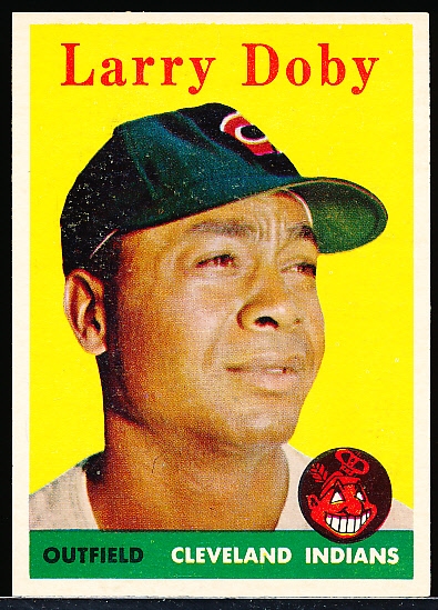 1958 Topps Bb- #424 Larry Doby, Cleveland