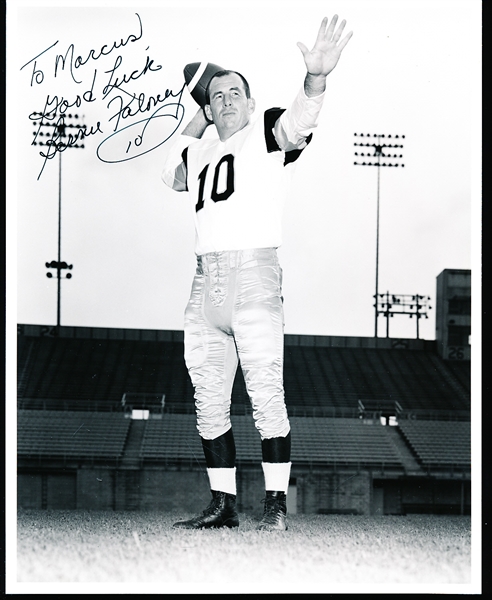 Autographed Bernie Faloney Hamilton Tiger-Cats CFL Ftbl. B/W 8” x 10” Photo