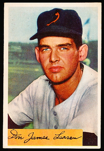 1954 Bowman Baseball- #101 Don Larsen RC, Orioles